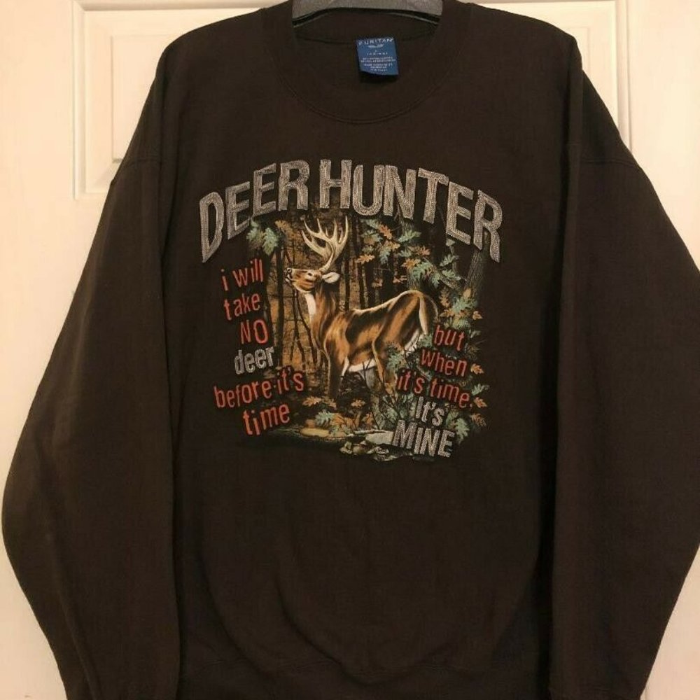 Mens Size L Deer Sweatshirt